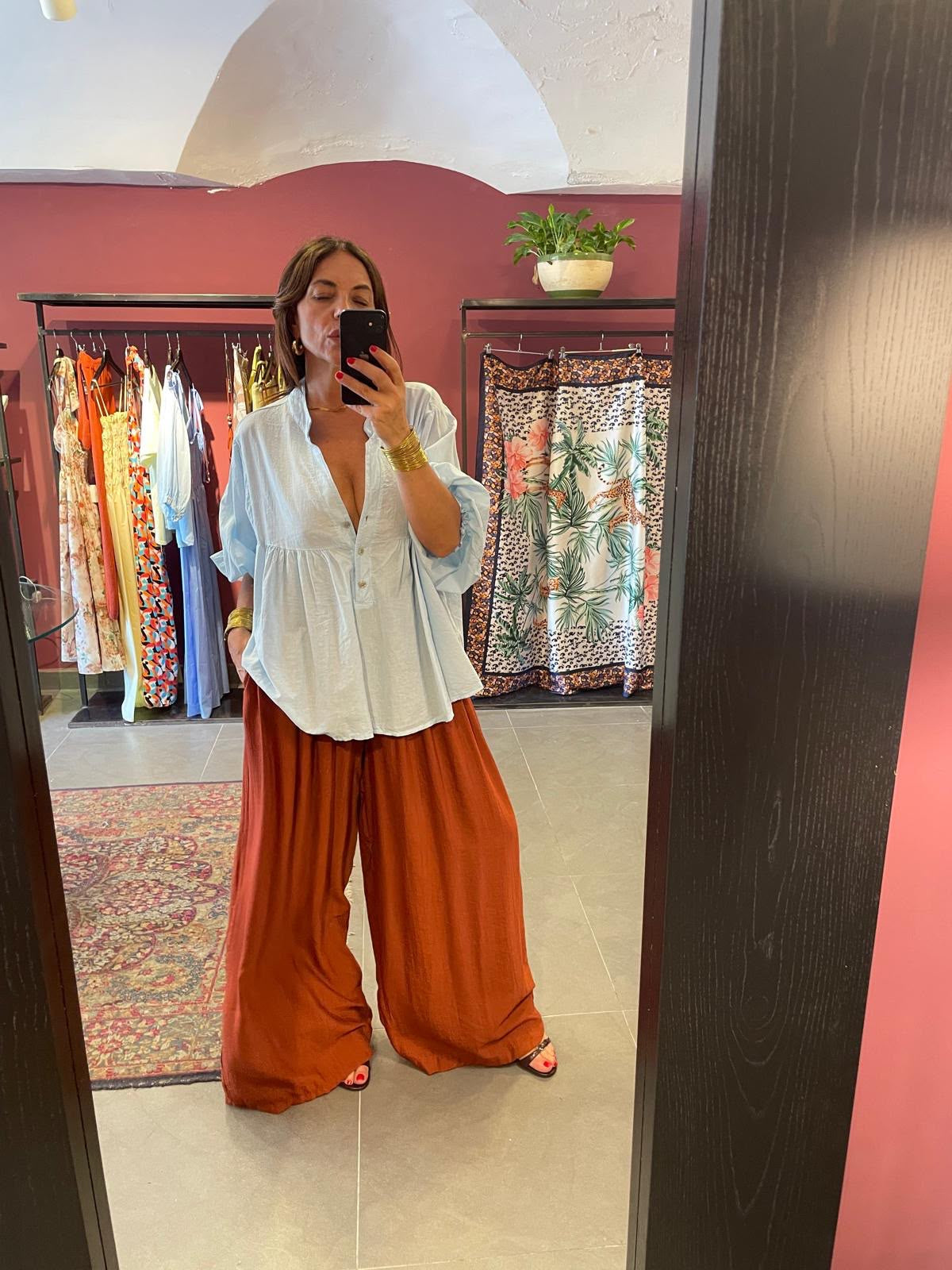camicia celeste